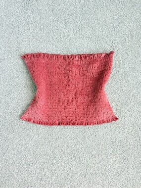 Hollister Smocked Tube Top - Pink